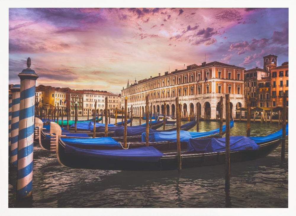 Gondolas of the Grand Canal - Poster / Art Print