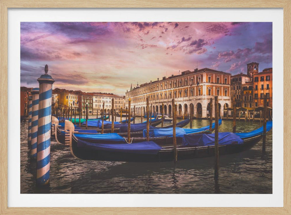Gondolas of the Grand Canal - Poster / Art Print