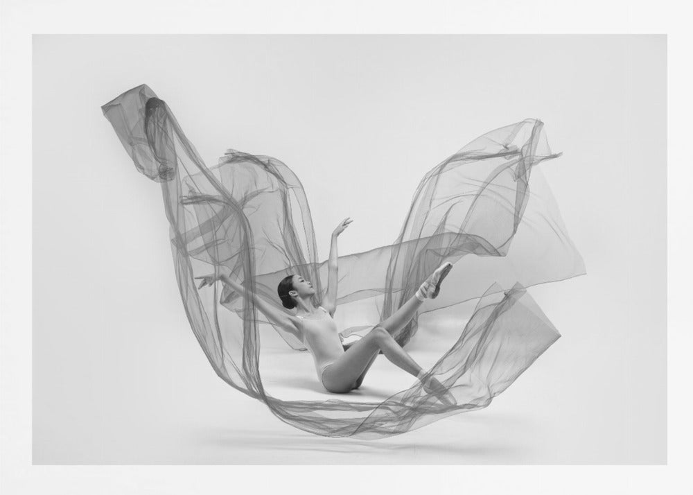 Ballerina Inside the cloth - Poster / Art Print