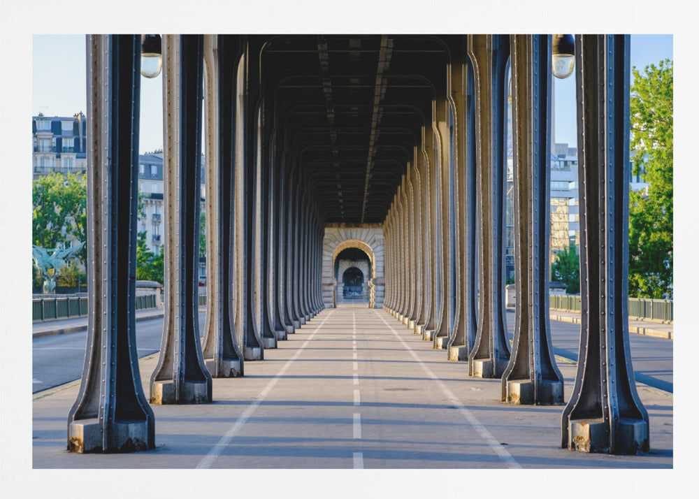 Bir Hakeim bridge perspective Paris - Poster / Art Print