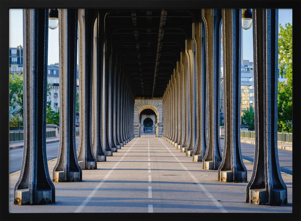 Bir Hakeim bridge perspective Paris - Poster / Art Print