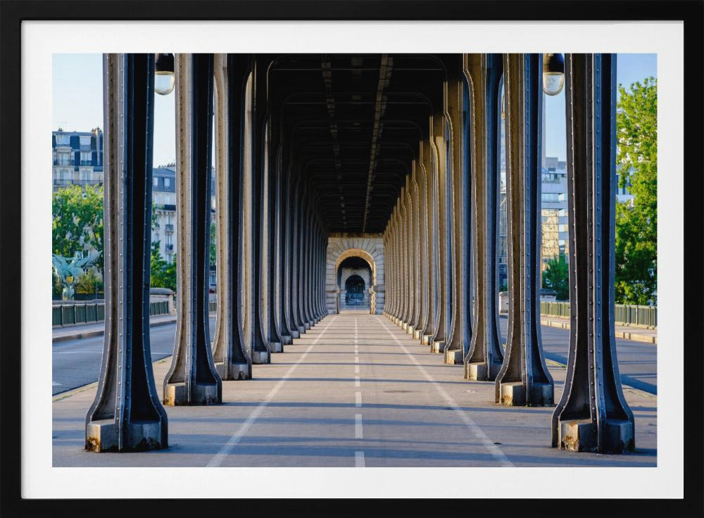 Bir Hakeim bridge perspective Paris - Poster / Art Print