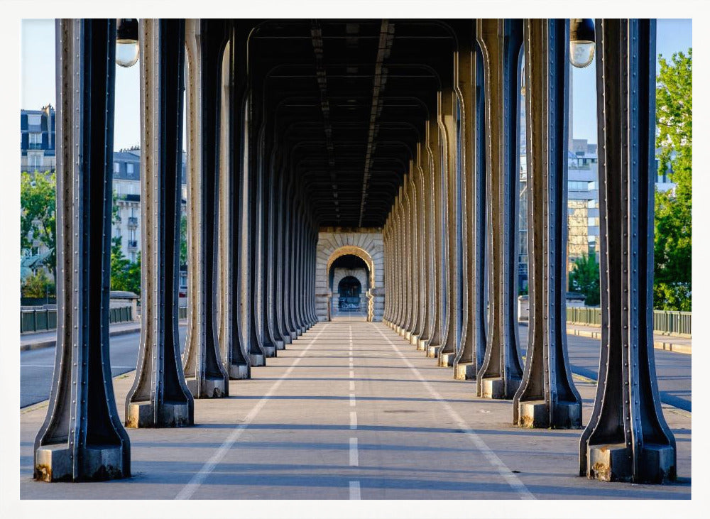 Bir Hakeim bridge perspective Paris - Poster / Art Print