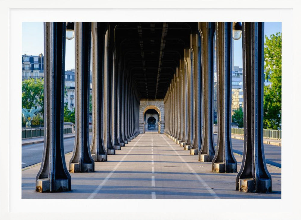 Bir Hakeim bridge perspective Paris - Poster / Art Print