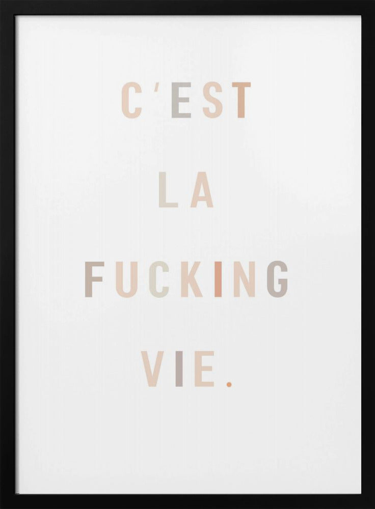 C'est la fucking vie - Poster / Art Print
