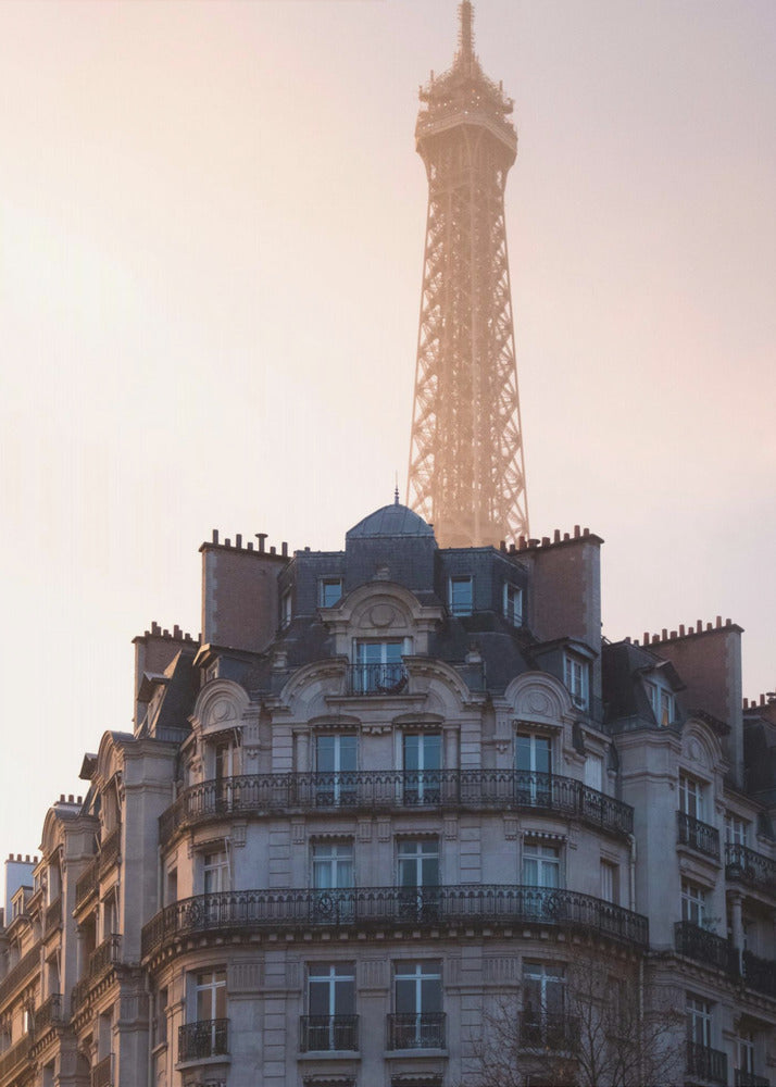 The peeking Eiffel - Poster / Art Print