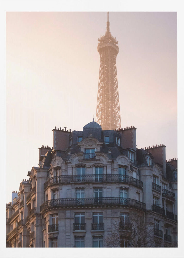 The peeking Eiffel - Poster / Art Print