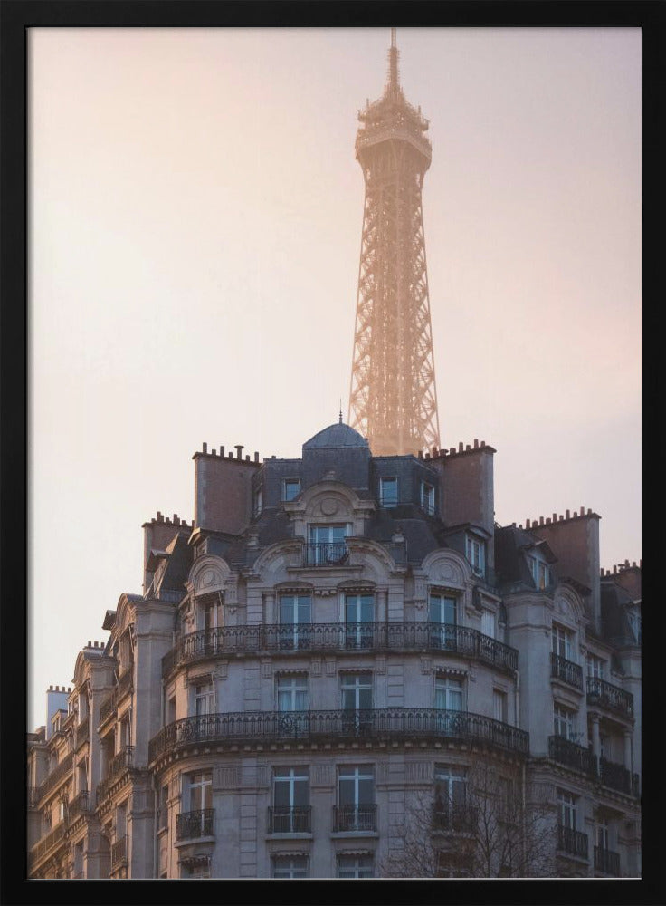 The peeking Eiffel - Poster / Art Print