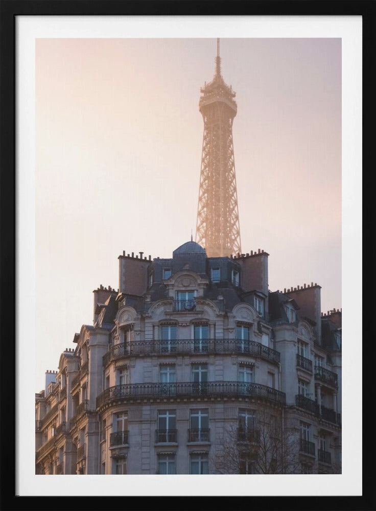 The peeking Eiffel - Poster / Art Print