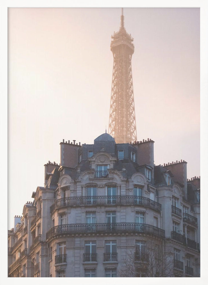 The peeking Eiffel - Poster / Art Print