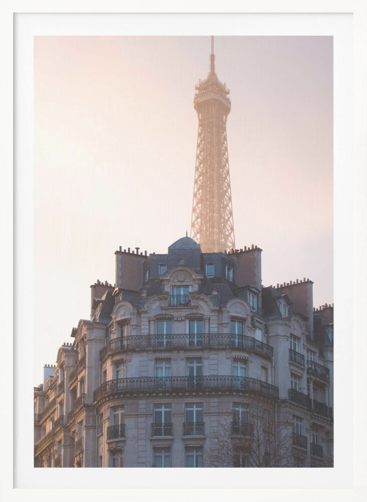 The peeking Eiffel - Poster / Art Print