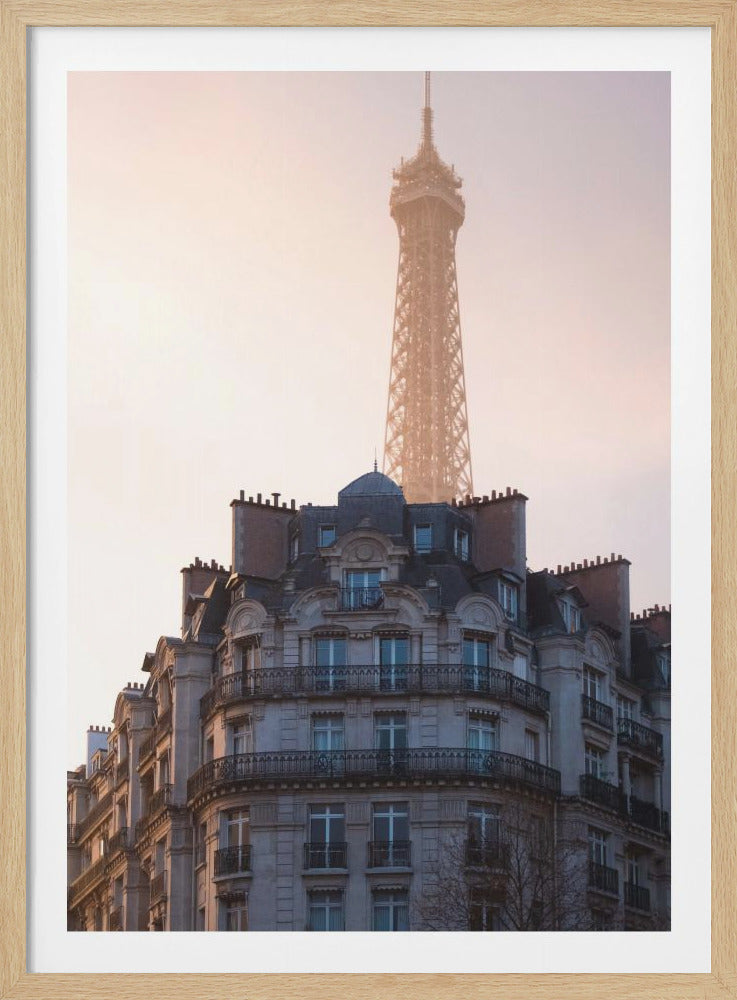 The peeking Eiffel - Poster / Art Print