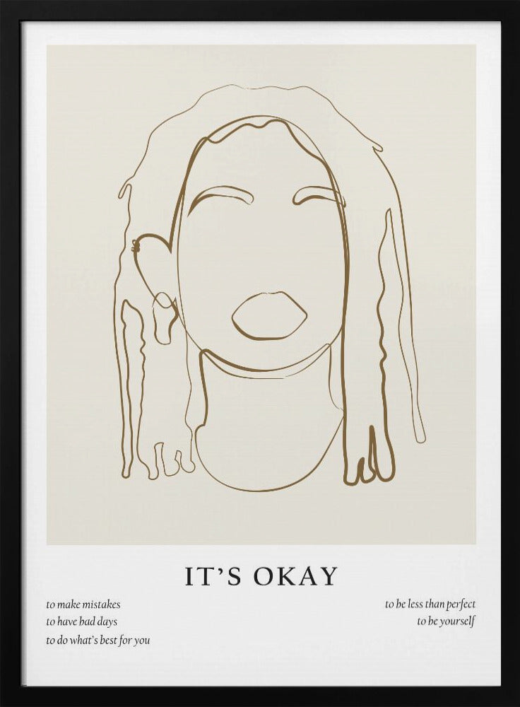 Woman line portrait - Poster / Art Print