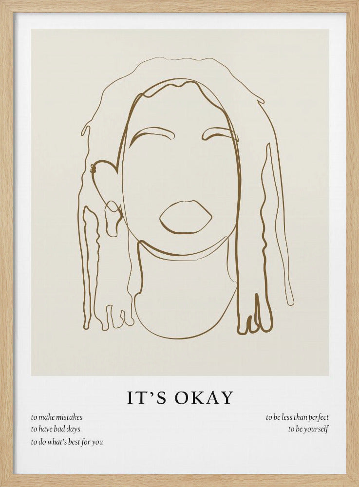 Woman line portrait - Poster / Art Print