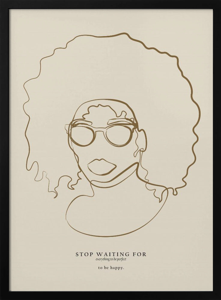 Woman face with glasses - Poster / Art Print