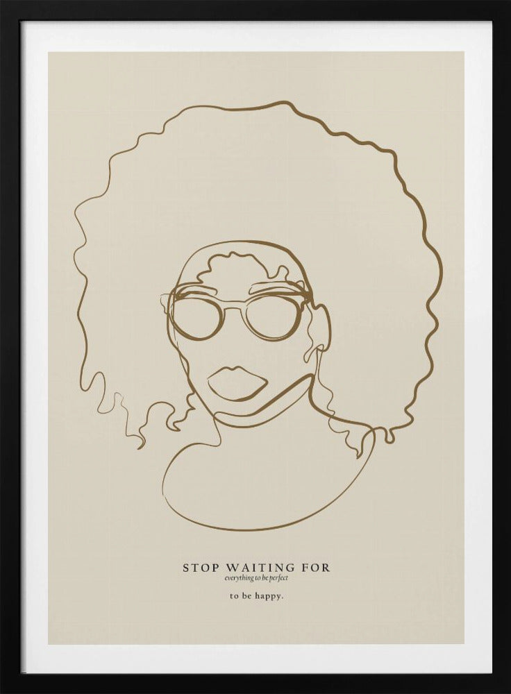 Woman face with glasses - Poster / Art Print