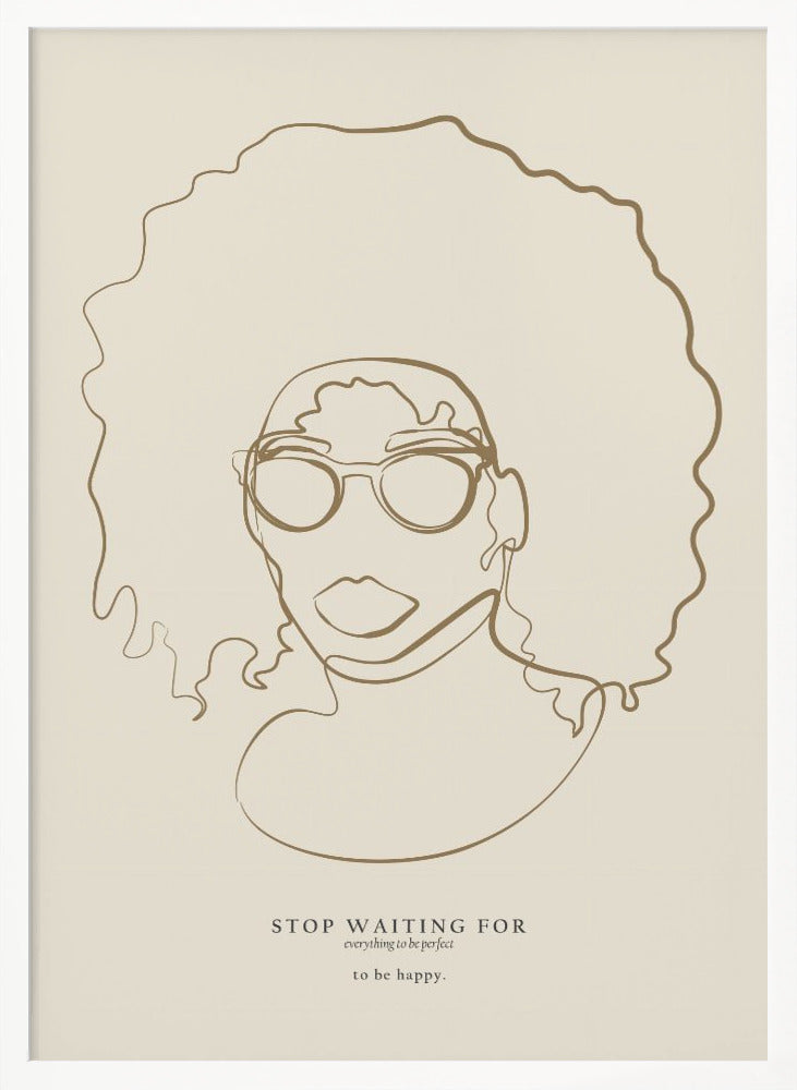 Woman face with glasses - Poster / Art Print