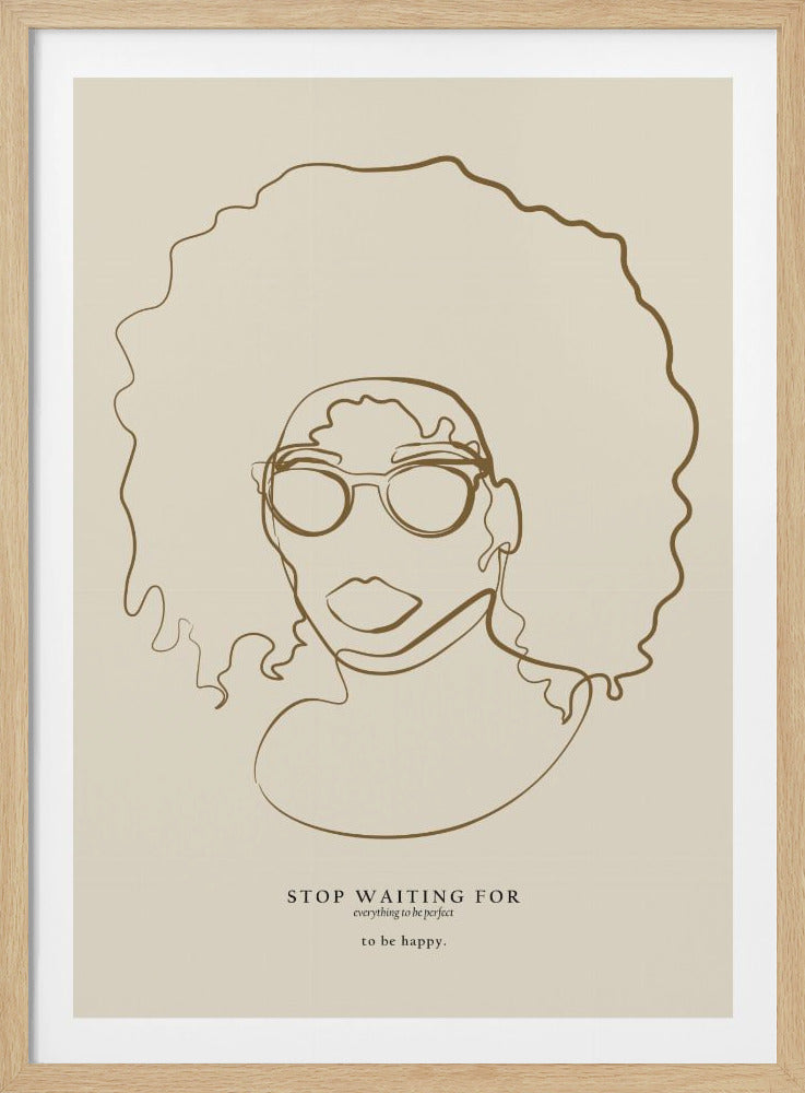 Woman face with glasses - Poster / Art Print