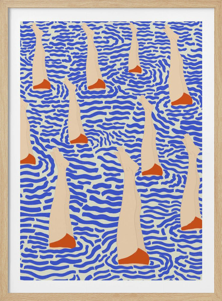 Bañistas - Poster / Art Print