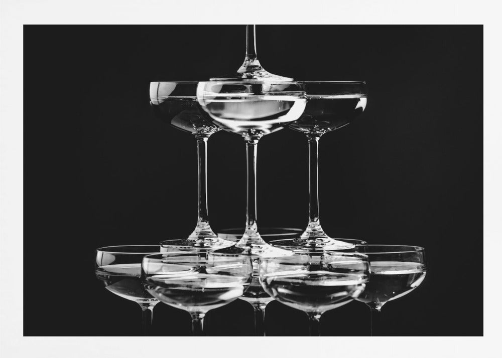 Champagne tower_10 - Poster / Art Print