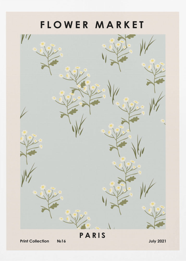 Flower Market Paris - Poster / Art Print