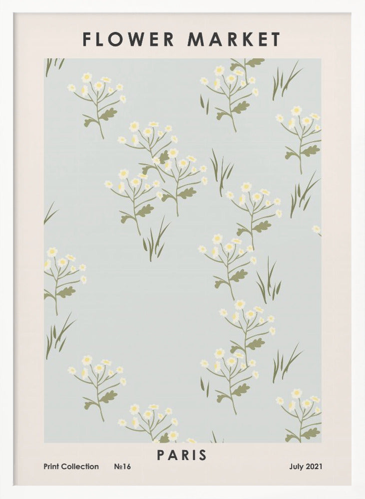 Flower Market Paris - Poster / Art Print