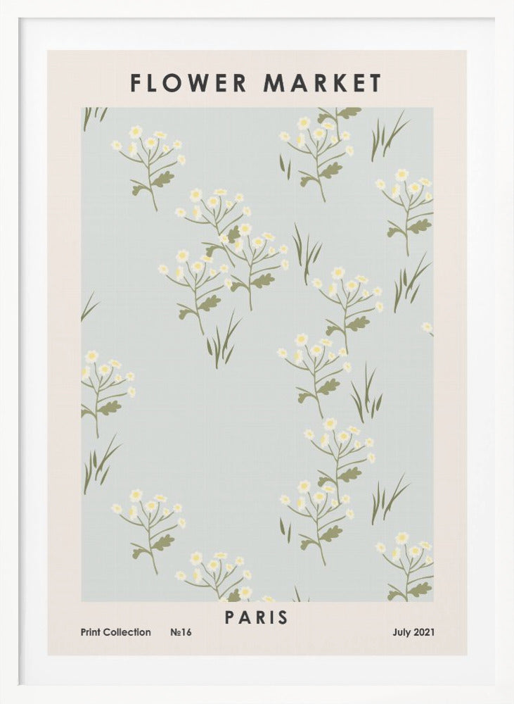 Flower Market Paris - Poster / Art Print