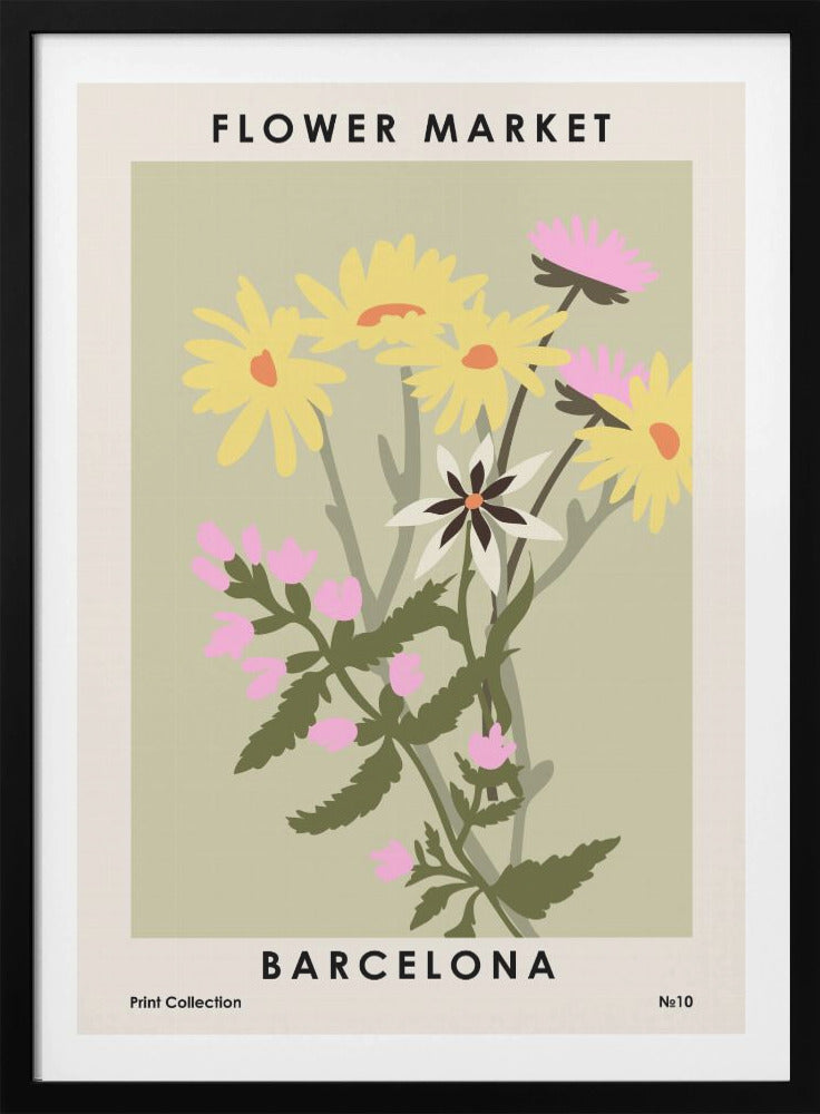 Flower Market Barcelona - Poster / Art Print