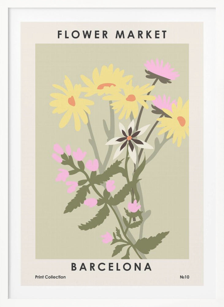 Flower Market Barcelona - Poster / Art Print