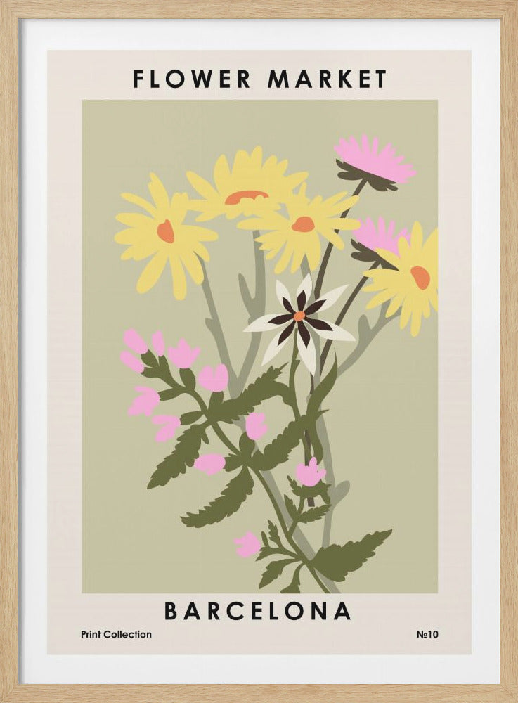 Flower Market Barcelona - Poster / Art Print