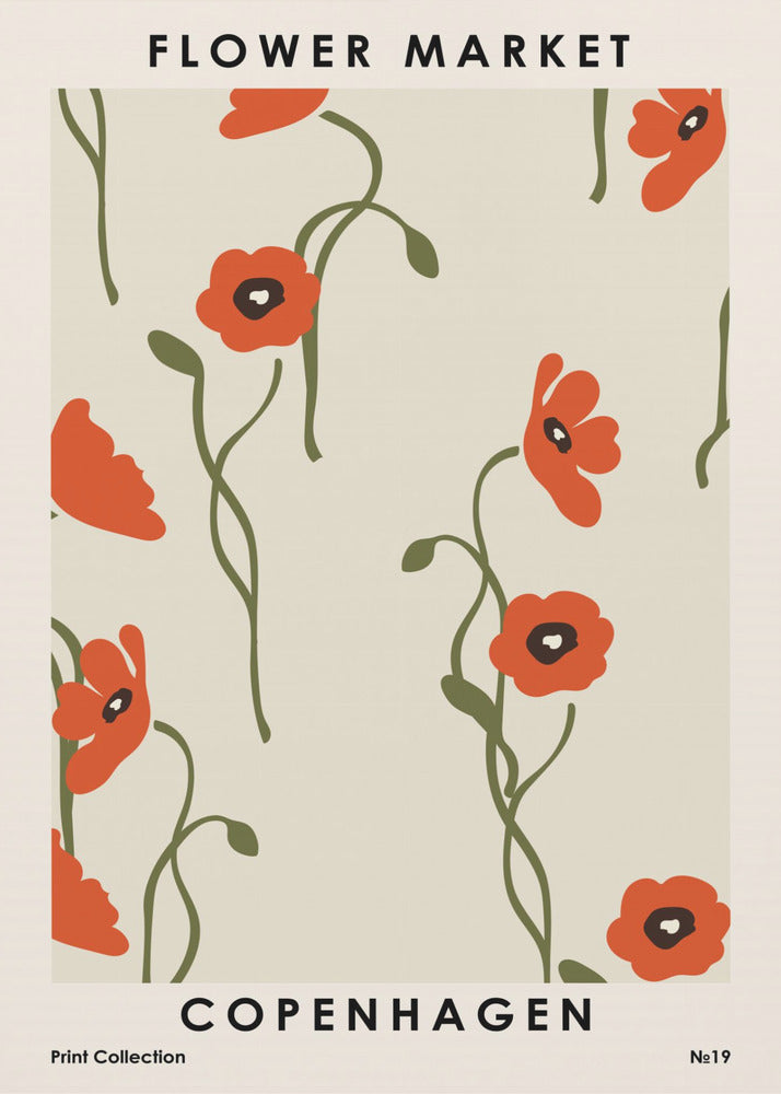 Flower Market Copenhagen - Poster / Art Print