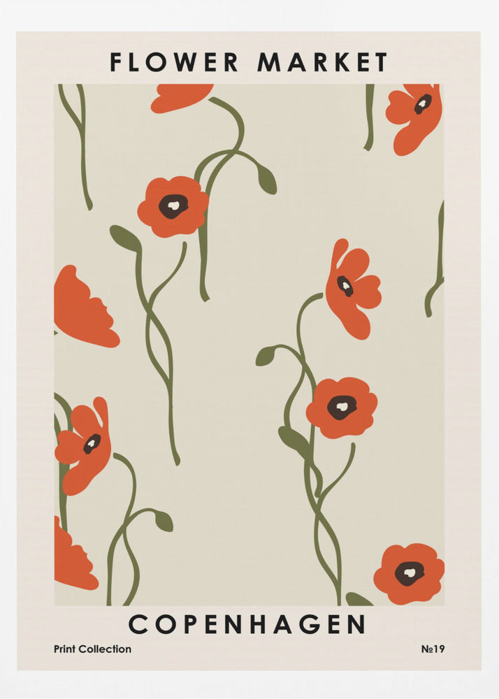 Flower Market Copenhagen - Poster / Art Print