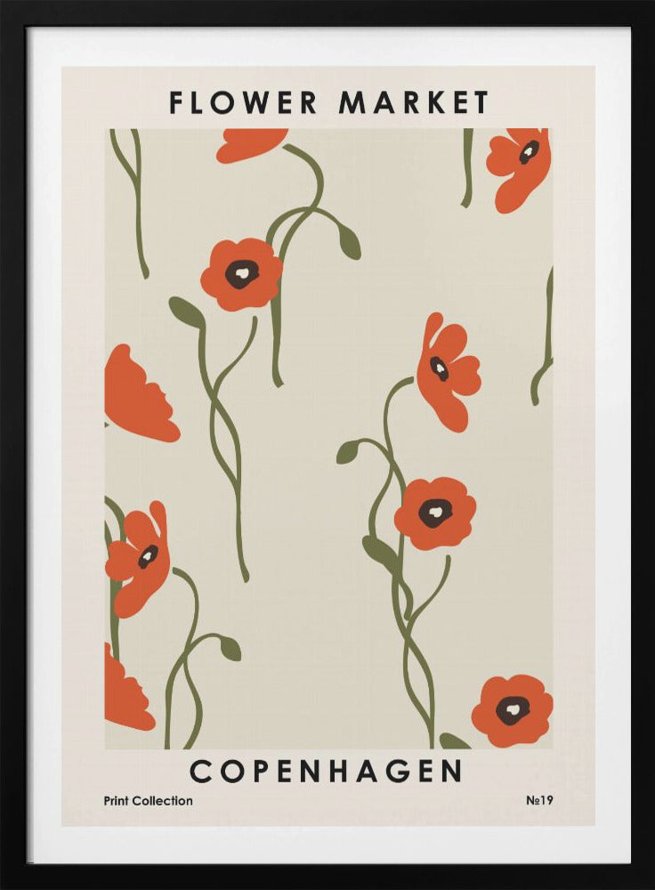 Flower Market Copenhagen - Poster / Art Print