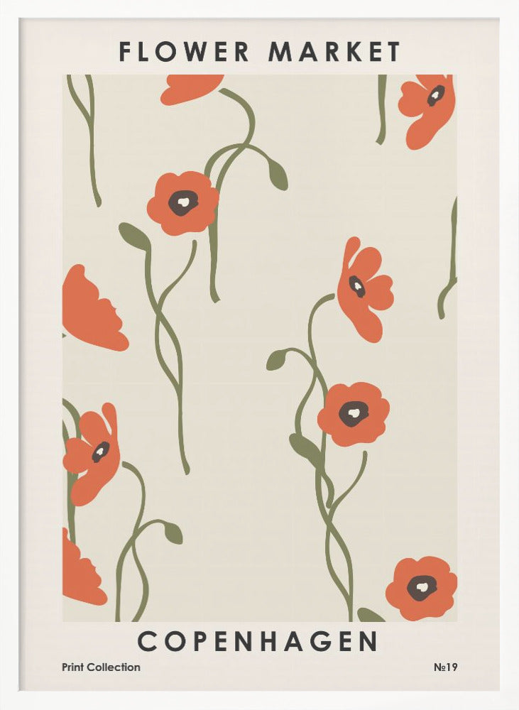 Flower Market Copenhagen - Poster / Art Print