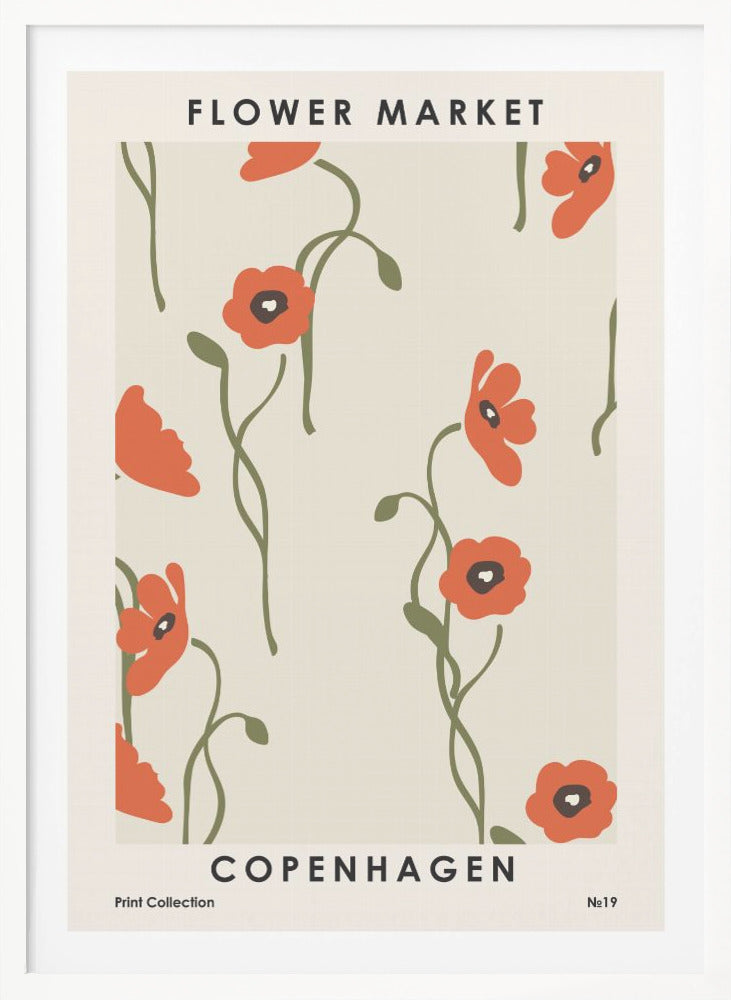Flower Market Copenhagen - Poster / Art Print