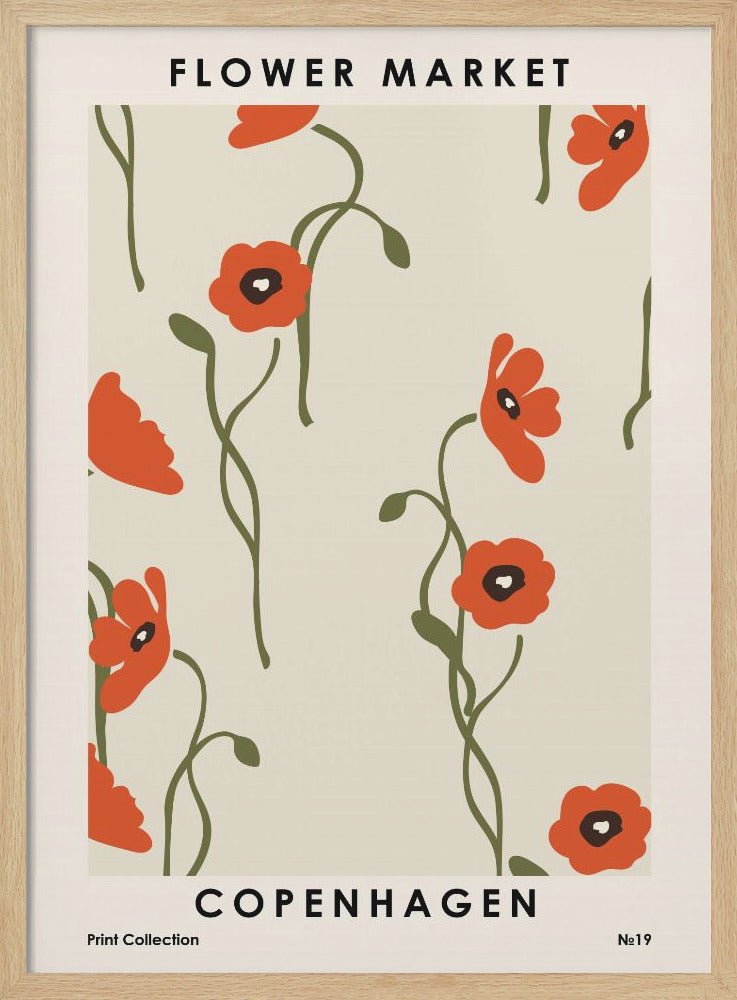 Flower Market Copenhagen - Poster / Art Print