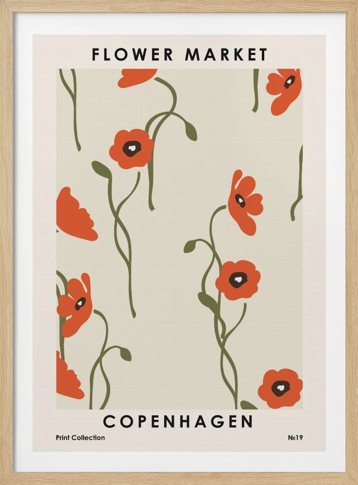 Flower Market Copenhagen - Poster / Art Print