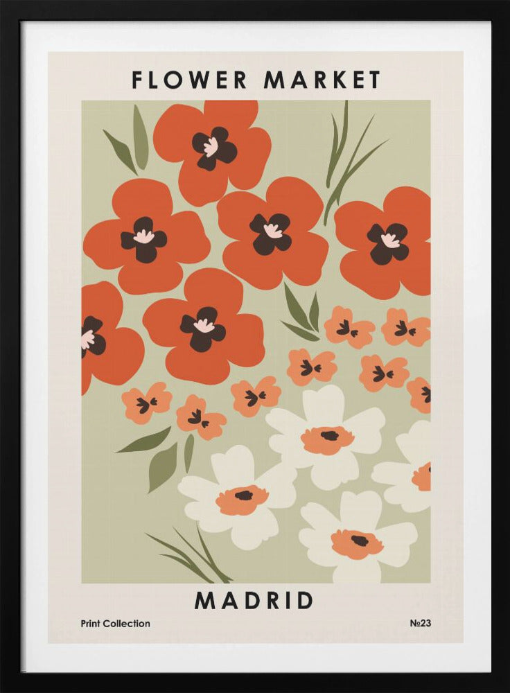 Flower Market Madrid - Poster / Art Print