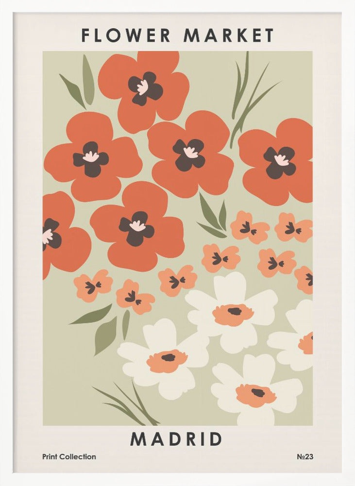 Flower Market Madrid - Poster / Art Print