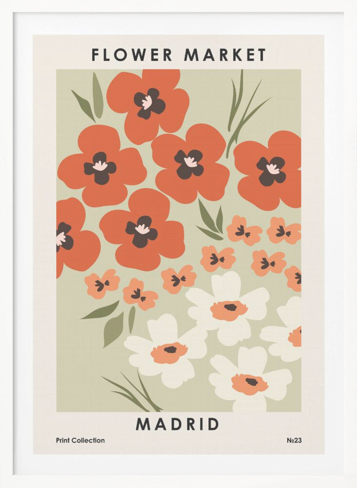 Flower Market Madrid - Poster / Art Print