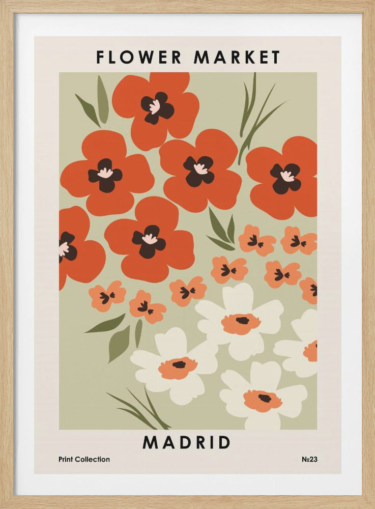 Flower Market Madrid - Poster / Art Print