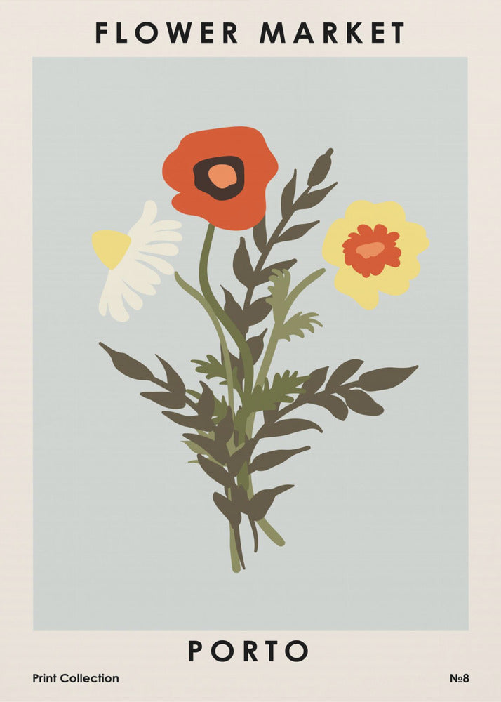 Flower Market Porto - Poster / Art Print