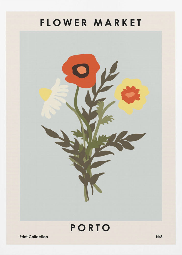 Flower Market Porto - Poster / Art Print