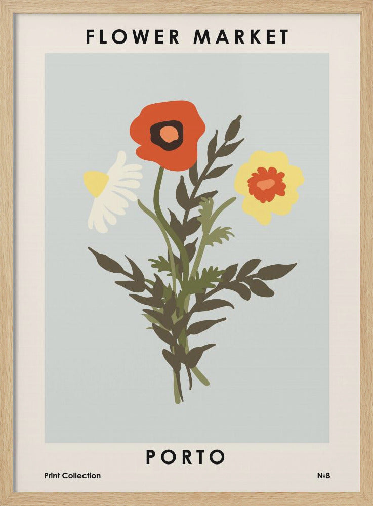 Flower Market Porto - Poster / Art Print