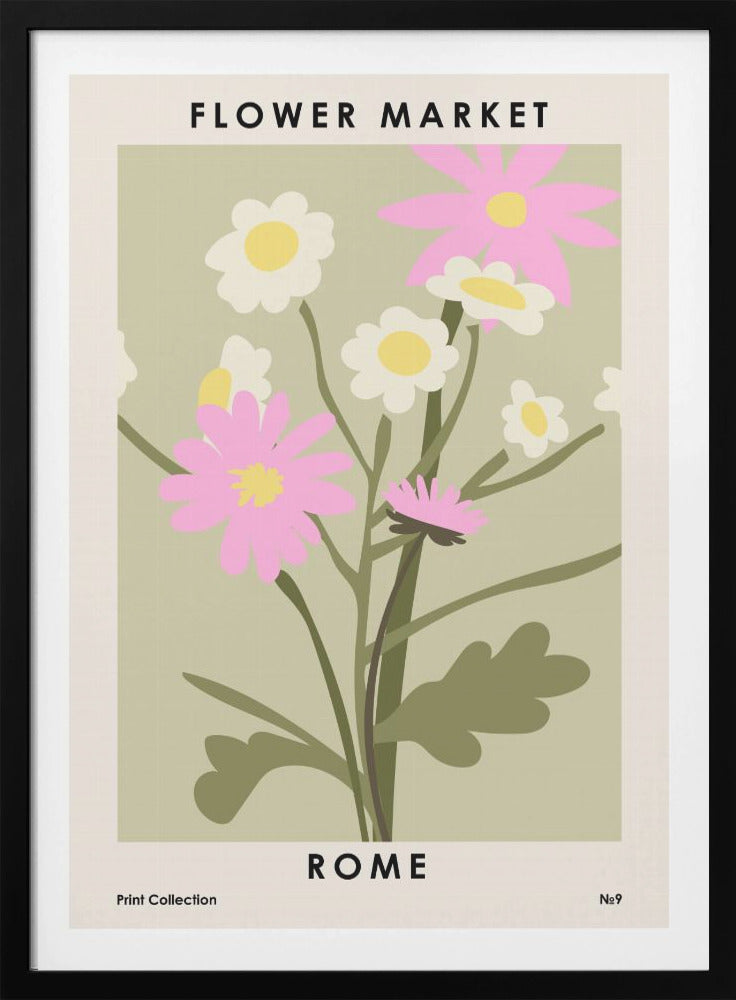 Flower Market Rome - Poster / Art Print