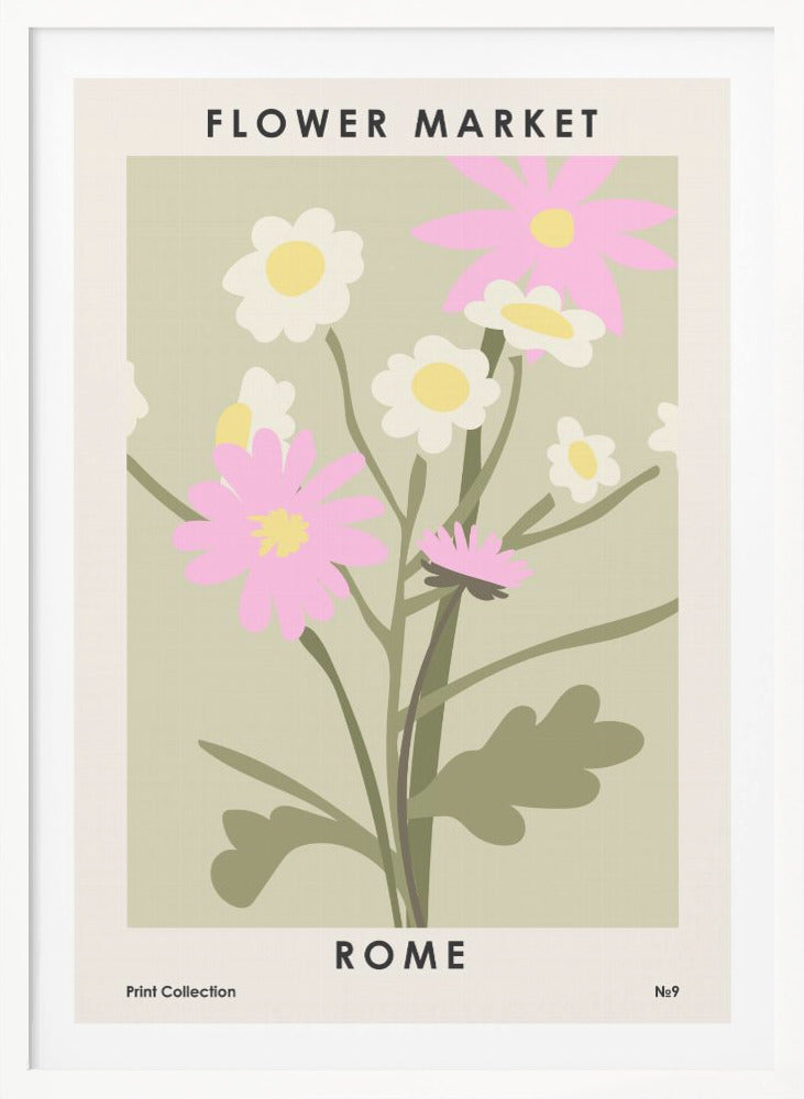 Flower Market Rome - Poster / Art Print