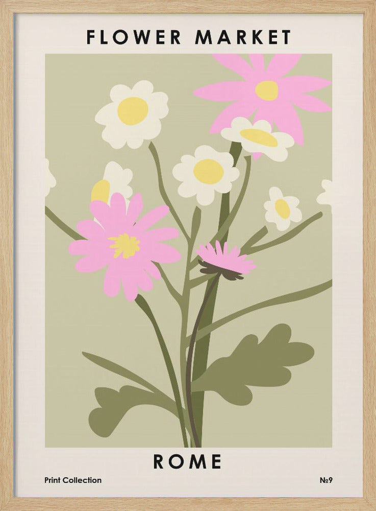 Flower Market Rome - Poster / Art Print