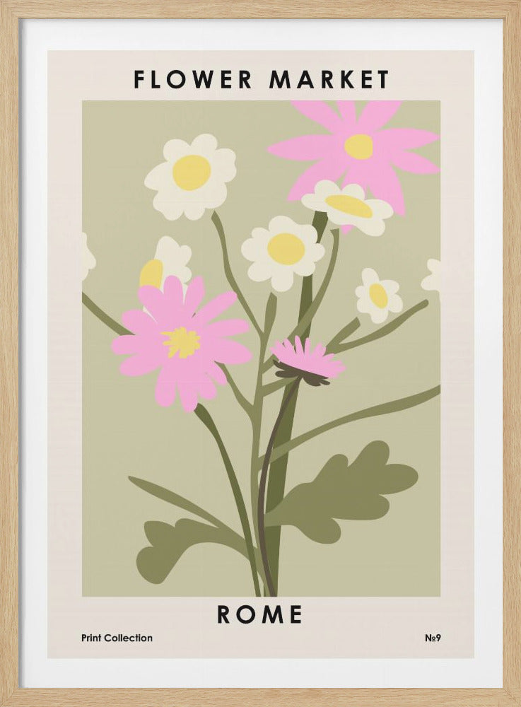 Flower Market Rome - Poster / Art Print