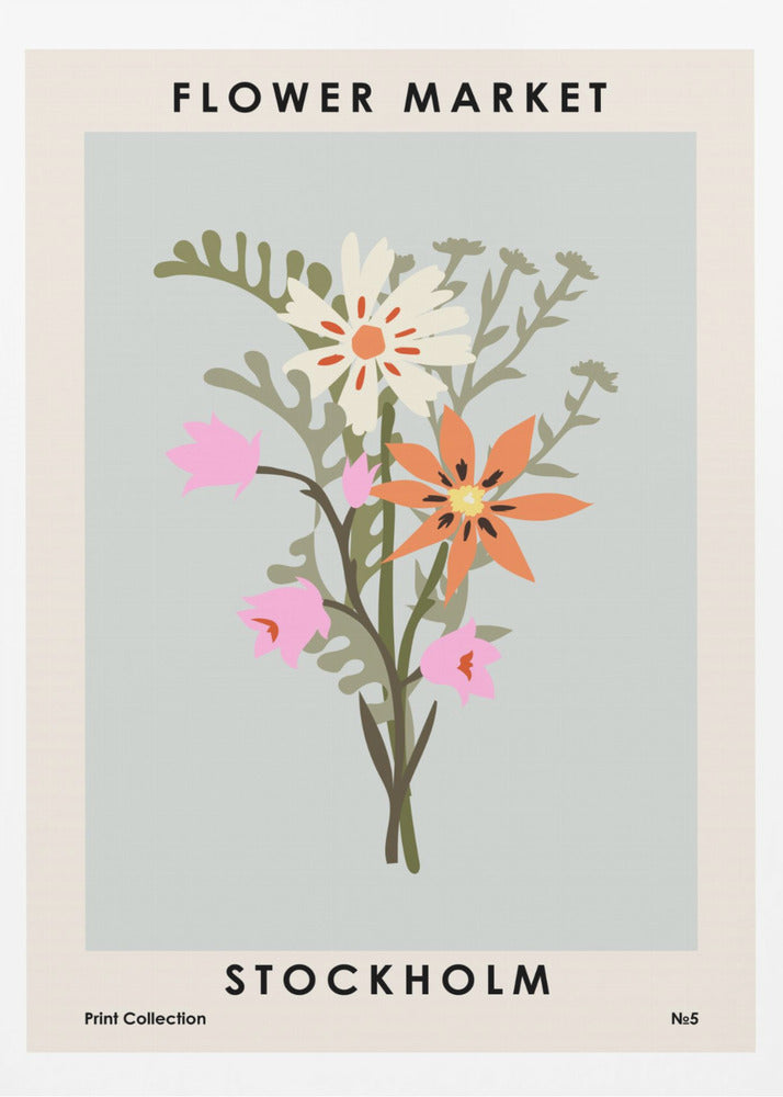 Flower Market Stockholm - Poster / Art Print
