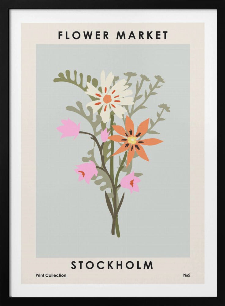 Flower Market Stockholm - Poster / Art Print